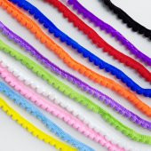 Lila minik ponpon şerit, 1 cm  5 metre - 6