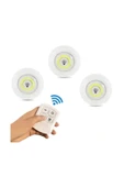 3lü Pilli Led Light Uzaktan Kumandalı Dolap İçi  Yapışkanlı thumbnail 3