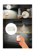 3lü Pilli Led Light Uzaktan Kumandalı Dolap İçi  Yapışkanlı thumbnail 4