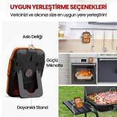 ThermoPro TP27C Alarmlı, Işıklı, Kablosuz 150m Menzilli ve 4 Problu Profesyonel Frın Termometresi thumbnail 4