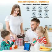 ThermoPro TP65 Dokunmatik Işıklı Geniş Ekran İç ve Dış Mekan (Sensörlü) Dijital Sıcaklık ve Nem Ölçer - 2