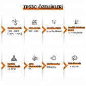 ThermoPro TP63C İç ve Dış Mekan (Sensörlü) Dijital Sıcaklık ve Nem Ölçer thumbnail 8