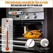 ThermoPro TP610 Su Geçirmez, Dijital ve Işıklı Çift Problu Katlanabilir Profesyonel Gıda Termometre - 8
