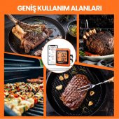 ThermoPro TP920 Cep Telefonu Kontrollü, Bluetooth ve Çift Problu Profesyonel Gıda Pişirme Termometre thumbnail 8