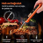 ThermoPro TP03H Su Geçirmez Katlanabilir Hızlı Sonuç Gıda Pişirme Termometresi - 2