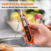 ThermoPro TP03H Su Geçirmez Katlanabilir Hızlı Sonuç Gıda Pişirme Termometresi - 3