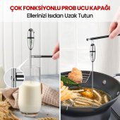 ThermoPro TP02S Lcd Ekranlı Daldırma/Saplama Çelik Gövdeli Gıda Pişirme Termometresi thumbnail 3