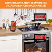 ThermoPro TP06B Çelik Proplu Dijital Profesyonel Gıda Pişirme Termometresi - 6
