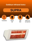 Goldsun Supra 1500 Watt GSS15 Kumandasız Suya Dayanıklı Elektrikli İnfrared Isıtıcı-Beyaz thumbnail 1