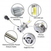 Mercedes B Serisi (W245) Kısa Far Led Xenon Şimşek Etkili - 6