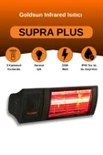 Goldsun Supra Plus 2000 Watt GSS20P Kumandalı Suya Dayanıklı Elektrikli İnfrared Isıtıcı-Siyah thumbnail 1