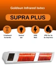 Goldsun Supra Plus 4000 Watt GSS40P Kumandalı Suya Dayanıklı Elektrikli İnfrared Isıtıcı-Beyaz thumbnail 1