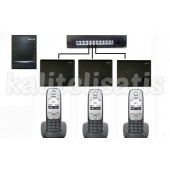 Fortel Z308 3 Harici 3 Dahili Bazlı Gigaset A415 Kablosuz Telefon Santrali - 1