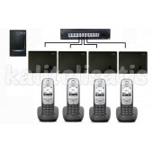 Fortel Z308 3 Harici 4 Dahili Bazlı Gigaset A415 Kablosuz Telefon Santrali - 1