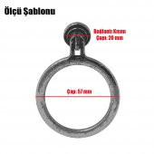 Dolap Çekmece Kulpu Kulbu Antik Bakır Metal Halka Kulp (4 ADET) - 3