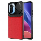 Xiaomi Redmi K40 Kılıf ​Zore Emiks Deri Görünümlü Kılıf - 1