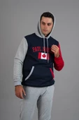 PAUL MARTİN 3 İPLİK KAPŞONLU CEPLİ SWEATSHİRT - 4
