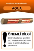 Goldsun Aqua 3000 Watt GSA30 Kumandasız Suya Dayanıklı Elektrikli İnfrared Isıtıcı-Bej thumbnail 2