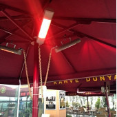Goldsun Aqua GSU20 2000W Suya Dayanıklı Dış Mekan Elektrikli Şemsiye Tipi Infrared Isıtıcı - 6