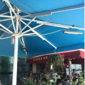 Goldsun Aqua GSU20 2000W Suya Dayanıklı Dış Mekan Elektrikli Şemsiye Tipi Infrared Isıtıcı - 7