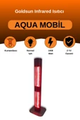 Goldsun Aqua Mobil 1400 Watt GSA14VP Isısı Ayarlanabilir Elektrikli İnfrared Isıtıcı-Siyah thumbnail 1