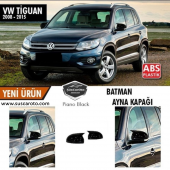 Vw Tiguan 2008-2015 MK1 MK1-FL Batman Yarasa Ayna Kapağı Piano Black ABS Plastik - 1