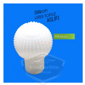 Şeffaf Küre Masajlı Manuel Vites Topuz Kılıfı Üniversal - 3