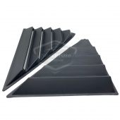 Tofaş Şahin Doğan Kartal Kelebek Cam Izgarası Kelebek Cam Vizörü Havalandırma Sağ Sol Takım Mat Siyah 2 Adet - 3