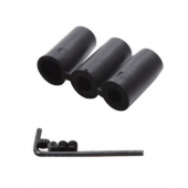 Üniversal Siyah Dikişli Deri Spor Görünümlü Vites Topuzu Değişen Kapaklı Aparatlı Manuel Vites Kolu - 9