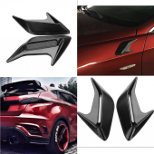 Üniversal Piano Black Kaput Çamurluk Venti Izgarası Sağ Sol 2 Adet Mini Scoop - 1