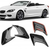 Üniversal Piano Black Kaput Çamurluk Venti Izgarası Sağ Sol 2 Adet Mini Scoop - 12