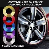 Araç Araba Oto Jant Fitili Metal Görünümlü Lastik Jant Trim Bandı Jant Şeriti 8 Metre Gold - 9