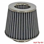 Carub Performans ve Ses Arttırıcı Açık Hava Filtresi +6 Hp Açık Tip Gri Aparatlı Üniversal - 1