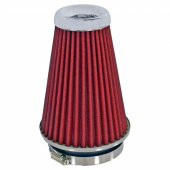 Carub Ses & Performans Arttırıcı Açık Hava Filtresi Uzun Tip Kırmızı +6 Hp Aparatlı Üniversal - 1