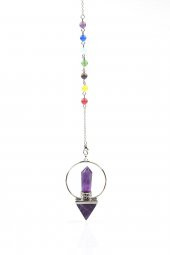 Ametist - Çakra Doğal Taş Pandül thumbnail 1