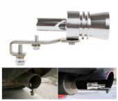 Üniversal Egzoz Islık Aparatı Egzoz Ucu Turbo Sesi Large 29 mm KROM - 1