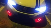 Üniversal Mercekli Angel Sis Farı Metal Su Geçirmez 76 mm Kırmızı Halkalı Angel Eyes - 3