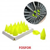 Sivri Mermi Bijon Kapağı Sökme Aparatlı 20 li Set 17 mm-19 mm FOSFOR - 1