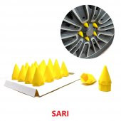 Sivri Mermi Bijon Kapağı Sökme Aparatlı 20 li Set 17 mm-19 mm - 9