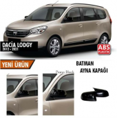 Dacia Lodgy 2012-2021 Batman Yarasa Ayna Kapağı Piano Black ABS Plastik - 1