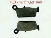 LİFAN PONY 100 ARKA FREN DİSK BALATASI FA131/2 - 1