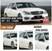 Mercedes Benz W204 2007-2014 Batman Yarasa Ayna Kapağı Piano Black ABS Plastik thumbnail 1