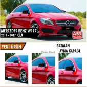 Mercedes Benz CLA W117 2013-2017 Batman Yarasa Ayna Kapağı Piano Black ABS Plastik thumbnail 1