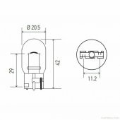 Diadem Ampul T20 W21/5W Park Sinyal Ampulü Gündüz Farı 12V 2li Takım - 3