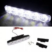 6 Ledli Gündüz Farı Gündüz Ledi DRL Led Lamba 18W Su Geçirmez - 2