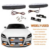 6 Ledli Gündüz Farı Gündüz Ledi DRL Led Lamba 18W Su Geçirmez - 5