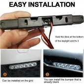 6 Ledli Gündüz Farı Gündüz Ledi DRL Led Lamba 18W Su Geçirmez - 12