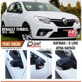 Renault Symbol 2013-2020 Batman Yarasa Ayna Kapağı Piano Black ABS Plastik - 1