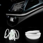 Araç Araba İçi Torpido Ledi Renkli İp Neon İp Led 2 Metre Beyaz - 1