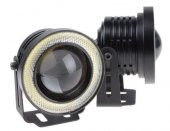 Üniversal Mercekli Angel Sis Farı Metal Su Geçirmez 76 mm Sarı Halkalı Angel Eyes - 4